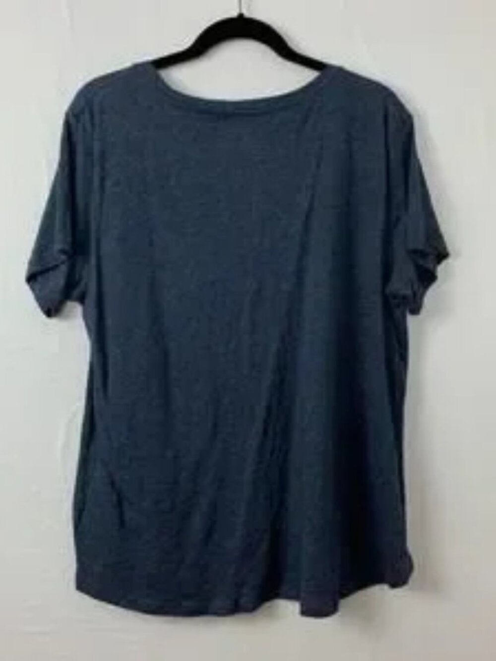 Blue V neck Short Sleeve shirt - Picture 5 of 5